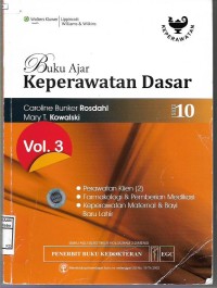 Image of Buku Ajar Keperawatan Dasar ed.10 vol.3