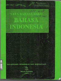 Image of Tata Bahasa Baku =Bahasa Indonesia