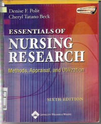 Image of Essentials Of Nursing Research:Methods,Apprasial,and Utilization